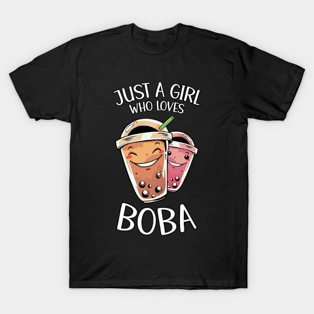 Just A Girl Who Loves Boba T-Shirt by OnepixArt